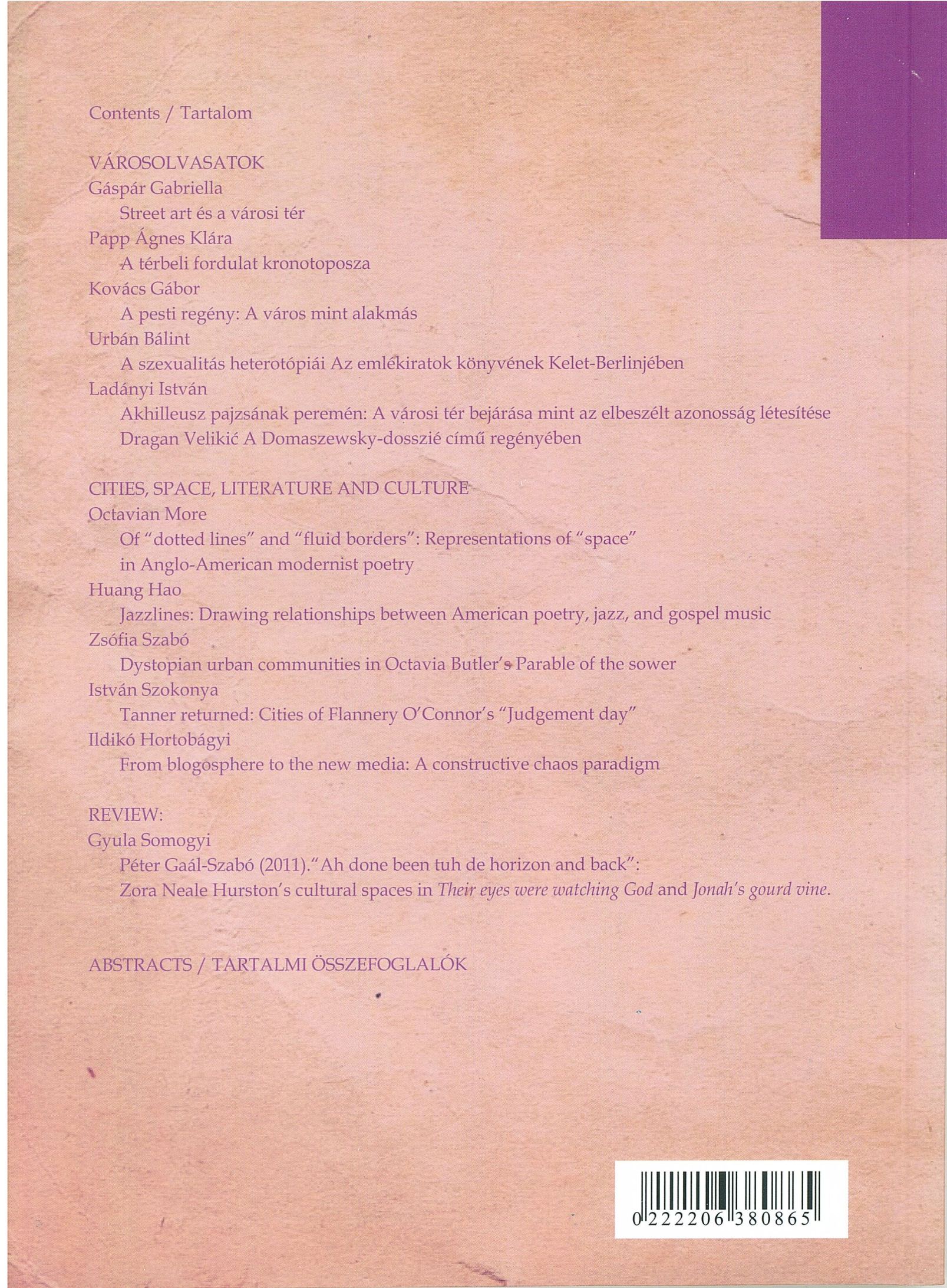 Topos 2 2013 back cover